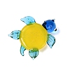 Handmade Lampwork Turtle with Evil Eye Figurine Display Decorations LAMP-N034-25-4