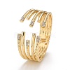 Crystal Rhinestone Cuff Bangle BJEW-K223-03KCG-1