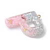Resin Pendants RESI-B029-01P-P-2