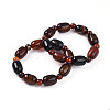Natural Agate BeadStretch Bracelets G-P570-01L-4