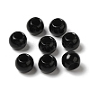 Natural Black Stone European Beads G-N342-03E-1