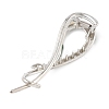Alloy Hair Bobby Pins for Women Girls OHAR-C012-01P-2