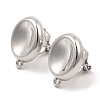 Alloy Clip-on Earring Findings FIND-L015-009P-1