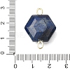 Faceted Natural Lapis Lazuli Carved Links G-T146-01G-10-3