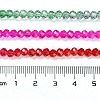 Transparent Painted Glass Beads Strands X-DGLA-A034-T3mm-A24-3