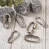 304 Stainless Steel Rock Climbing Carabiners and Screw Carabiner Lock Charms STAS-TA0004-62P-8