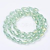 Electroplate Glass Beads Strands EGLA-D015-15x10mm-29-1