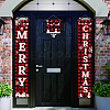 Christmas Polyester Hanging Sign for Home Office Front Door Porch Decorations HJEW-WH0023-009-4