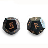 2Pcs Wooden Rune Divination Dice Set PW-WGC1320-02-1