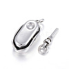 Tarnish Resistant 304 Stainless Steel Box Clasps LS-STAS-F108-02P-2