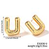 Brass Stud Earrings UV9543-21-1