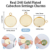 40Pcs 304 Stainless Steel Pendant Cabochon Settings STAS-BBC0006-24B-G-2