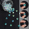 100Pcs Valentine's Day Glass Pendants RGLA-SP0001-67-5
