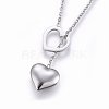 Non-Tarnish 304 Stainless Steel Lariat Necklaces LS-NJEW-O104-04P-2