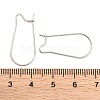 Non-Tarnish 316 Surgical Stainless Steel Hoop Earrings Findings Kidney Ear Wires X-STAS-E009-5-2