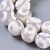 Tibetan Style 3-Eye dZi Beads TDZI-G341-10mm-02-2