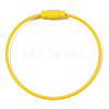 Spray Painted Steel Wire Cable Keychains MAK-CJC0001-03A-3