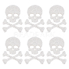 SUPERFINDINGS 6 Sets Skull Bone Glitter Rhinestone DIY-FH0003-71-1