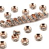 Brass Rhinestone Spacer Beads RB-A020-7mm-01RG-1