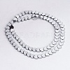 Non-magnetic Synthetic Hematite Beads Strands G-Q883-6x6mm-6-2
