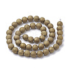 Electroplate Natural Druzy Geode Weathered Agate Beads Strands G-S284-6mm-06-2