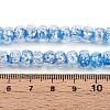 Luminous Handmade Silver Foil Glass Beads Strands FOIL-N029-02B-08-5
