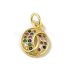 Brass Micro Pave Cubic Zirconia Charms KK-M283-25H-02-1