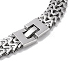 Non-Tarnish 304 Stainless Steel Mesh Chain Necklaces NJEW-Q340-01P-3