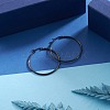 304 Stainless Steel Big Hoop Earrings X-EJEW-F105-06B-3