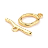 Rack Plating Brass Toggle Clasps X-KK-B036-01G-3