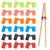 30Pcs 6 Colors Plastic Chopsticks Aid AJEW-GF0005-41-1