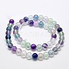 Natural Fluorite Beads Strands G-E112-8mm-6-2