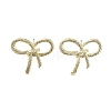 Bowknot Brass Stud Earrings EJEW-Q811-22G-1