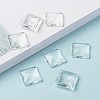 Transparent Glass Square Cabochons GGLA-S022-15mm-8