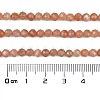 Natural Peach Moonstone Beads Strands G-C127-A02-02-4