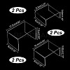Transparent Acrylic Minifigures Display Risers AJEW-WH0166-36-2