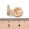 Brass Micro Pave Clear Cubic Zirconia Beads KK-B100-055A-G-3