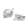 Natural Flower Amazonite Pendants G-L623-04P-08-2
