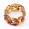 Opaque Acrylic Curb Chain Finger Rings RJEW-JR00326-03-1