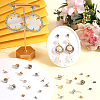 160Pcs 8 Style Alloy Crystal Rhinestone Stud Earring Finding ALRI-SP0001-02-4