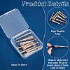 8Pcs 4 Style Alloy Cord Ends FIND-ME0001-09-3