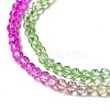 Transparent Gradient Color Glass Beads Strands X1-GLAA-H021-01B-22-3