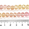 Transparent Painted Glass Beads Strands DGLA-A034-T6mm-A07-3