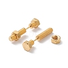 304 Stainless Steel Screw Bolt Ear Taper Stretcher for Woman Men EJEW-F312-08G-2