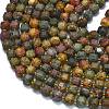 Natural Polychrome Jasper/Picasso Stone/Picasso Jasper Beads Strands G-K389-A62-01-3