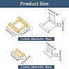 80Pcs 4 Styles Eco-Friendly Brass Watch Band Clasps KK-FH0004-02-4
