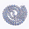 Electroplate Glass Beads Strands EGLA-T018-01-3