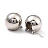 Brass Hoop Earrings X-EJEW-D273-01P-2