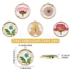 10Pcs 5 Colors Transparent Clear Epoxy Resin Pendants RESI-YW0005-03-2