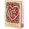 Wedding Bamboo Greeting Card AJEW-WH20060-11A-1